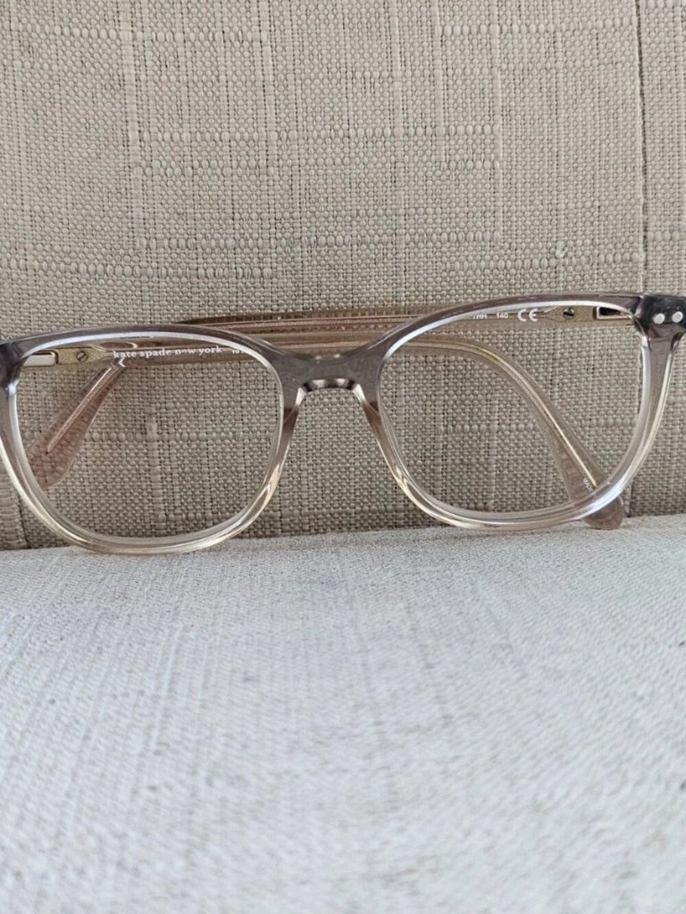 Kate Spade Women Eyeglasses Frame Clear Tan Tone Eyewear Glasses JOLIET 7HH